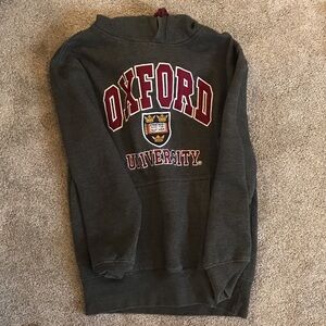 Oxford University Charcoal Hoodie